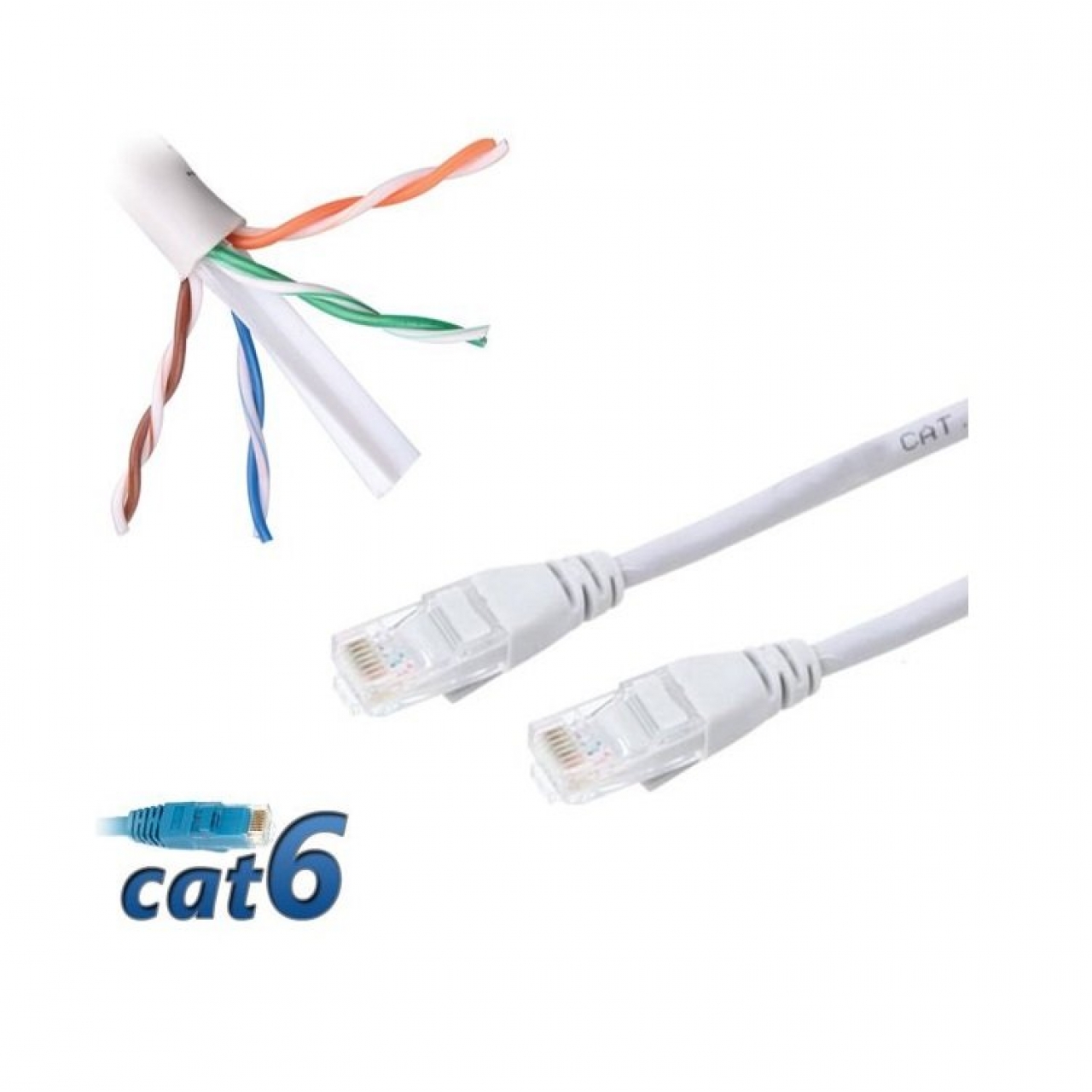 Cat6 60 Cm Hazır İnternet Network Ethernet Kablosu