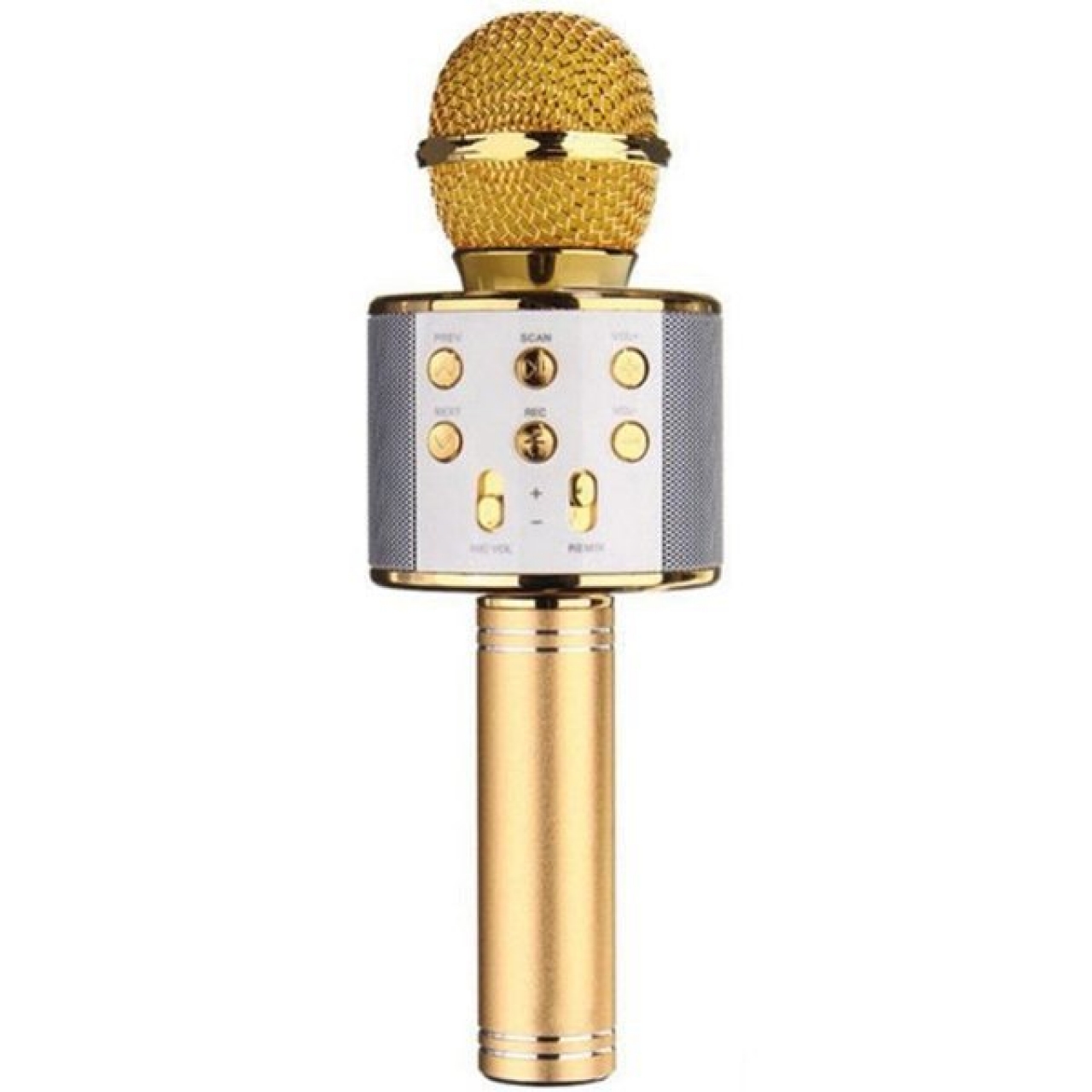 Bluetooth-SD-Aux Kablosuz Şarjlı Karaoke Mikrofon