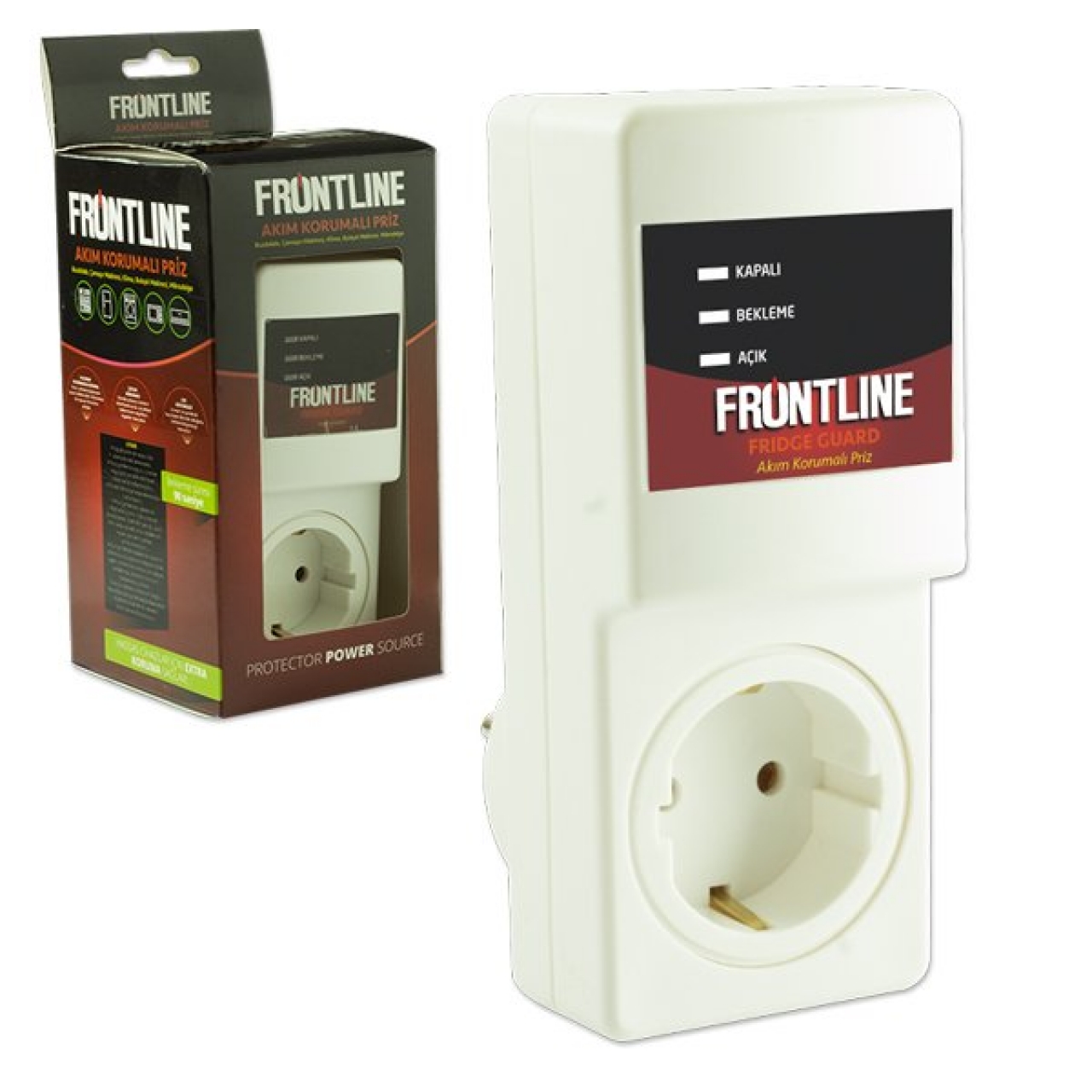 Frontline Fridge 5A 2000W Tekli Akım Korumalı Priz