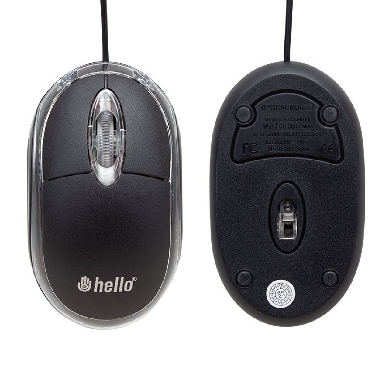 Hello HL18736 Optik Işıklı 800 DPI Kablolu Mouse