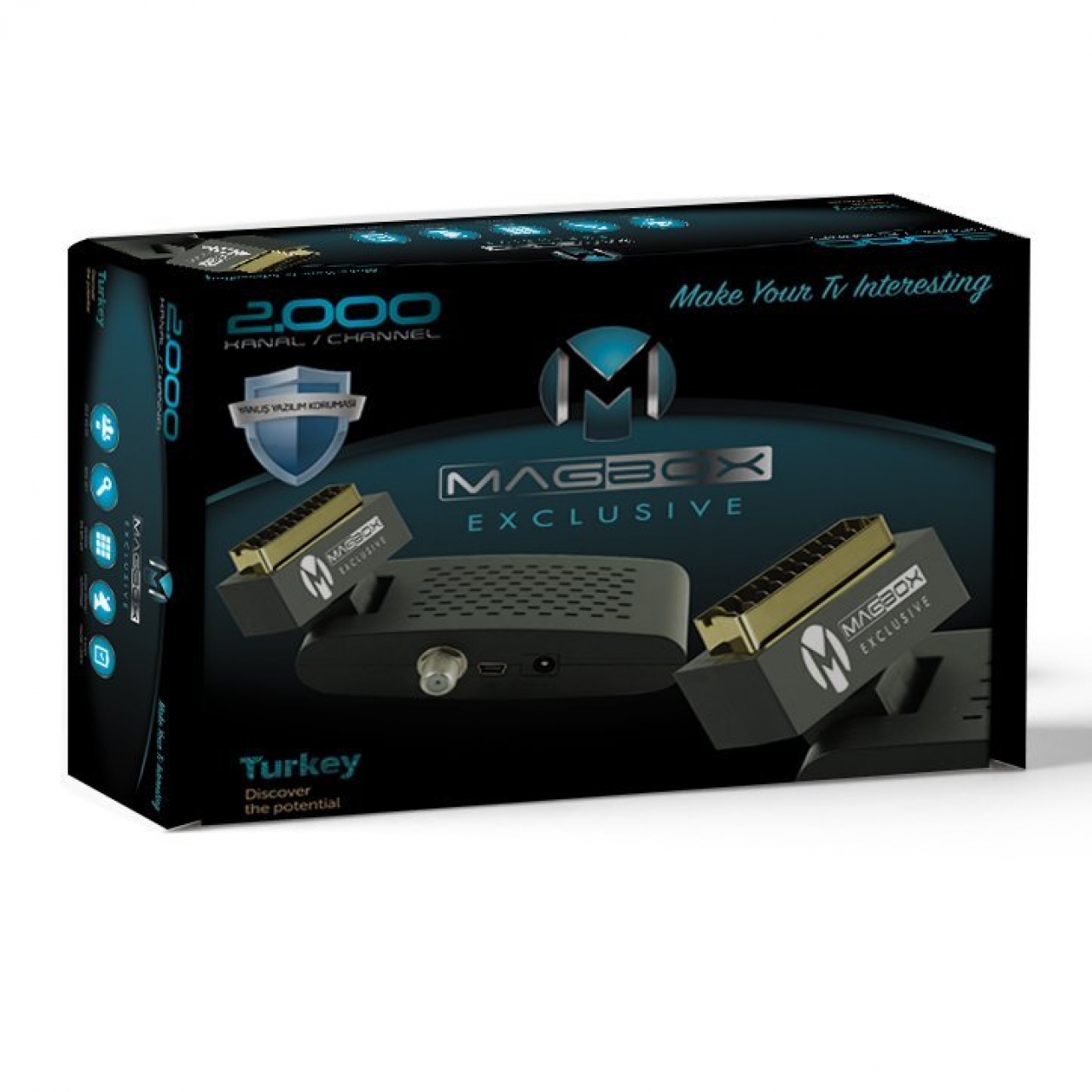 Magbox Exclusive Mini Scart Girişli SD Uydu Alıcısı