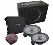Hertz 1000 Watt Oto Müzik Sistemi Seti BASS-MİD-AMFİ-KABLO