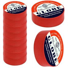 Globe İzole Bant Kırmızı 10 lu Paket 0.13x19mm
